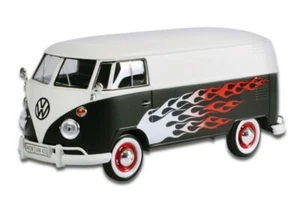 Volkswagen T1 Van 1/24 Decor Hot Rod Nero E Bianco - Motormax 79566 - Foto 1 di 1