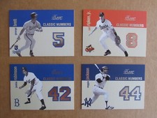 2003 FLEER FLAIR GREATS BASEBALL CLASSIC NUMBERS INSERT CARDS YOU PICK RIPKEN