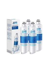 GOLDEN ICEPURE RWF6100A REFRIGERATOR WATER FILTER 4 PACK REPLACEMENT FOR BOSCH - Picture 1 of 6