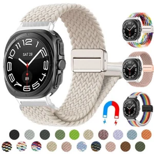 Für Samsung Galaxy Watch Ultra 47mm Magnet Geflochten Nylon Band Strap Bracelet - Bild 1 von 69