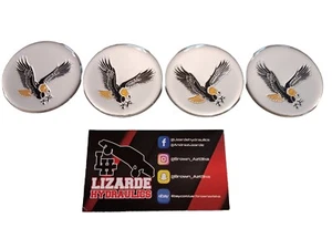 SILVER EAGLE  VINYL Wire Wheel Chips Knockoff *1 Set - Picture 1 of 2