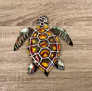 8.5" x 8.5" Metal Sea Turtle wall decor - Picture 1 of 1