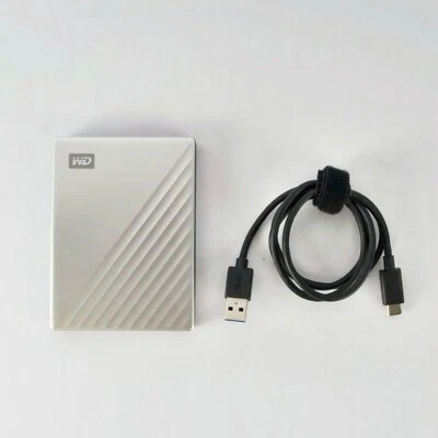 WD 2 TB Hard Drive My Passport Ultra for Mac・USB-C Backup・Silver・WDBKYJ0020BSL - Image 1 of 4