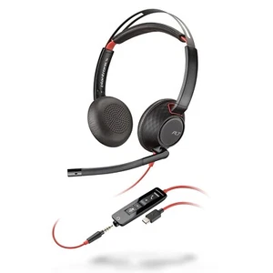 POLY Blackwire C5220 Stereo USB-C PC Headset for Microsoft 207586-01 TESTED - Zdjęcie 1 z 1