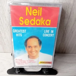 NEIL SEDAKA GREATEST LIVE IN CONCERT HITS CASSETTE TAPE ALBUM - NEW SEALED RARE - Picture 1 of 4