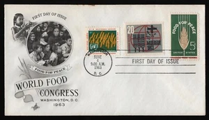 #1231 5c Food for Peace-Combo, Art Craft-Hand Cancel FDC **ANY 5=FREE SHIPPING** - Picture 1 of 1
