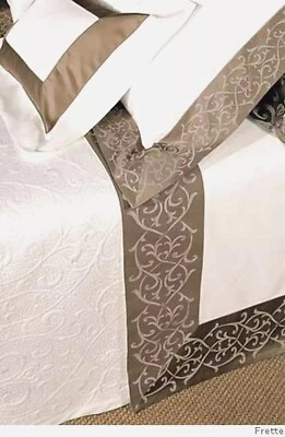 Sábana plana FRETTE Burges Arredo Tinto Filo italiana King Foto 1 de 4