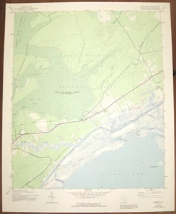 Awendaw, South Carolina 1942 Revised 1992 Original Vintage USGS Topo Map - Picture 1 of 2