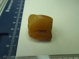Egg Yolk Butterscotch Antique Baltic Genuine Amber Stone  琥珀色 Natur Bernstein 7 - Picture 1 of 9