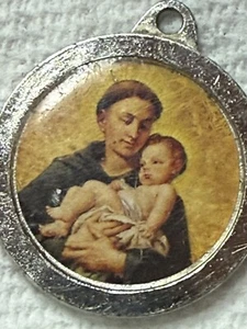 Vintage Saint Anthony Blessed Relic Pendant - Bild 1 von 5