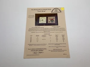 Homespun Elegance Timely Spring Plain & Fancy Counted Cross Stitch Pattern N - Picture 1 of 3