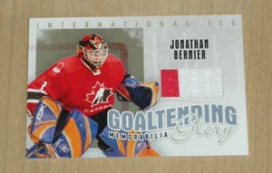 2006-07 In the Game Used Goaltending Glory Jonathan Bernier memorabilia ICE - Picture 1 of 2