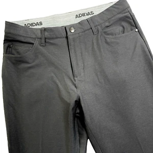 Adidas Performance Pants Men's 33x33** Charcoal Gray Golf Grip Waist Stretch - Picture 1 of 9