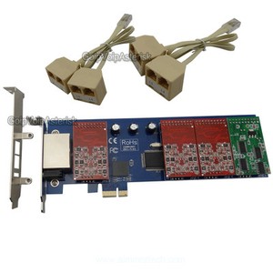 TDM800E 6FXO&2FXS Asterisk card Low profile PCI express card support elastix pbx