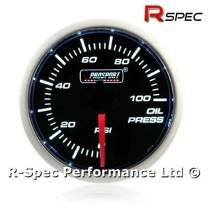 Prosport 52 mm Smoked Super White Schrittmotor Öldruckanzeige - PSI - Bild 1 von 4