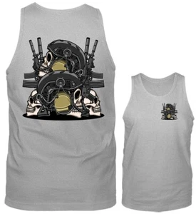 Camiseta sin mangas 4 calaveras militar ejército marines operaciones especiales armas tácticas - Imagen 1 de 8