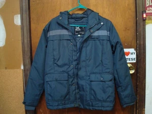 Arctix Boys Insulated Hooded Heavyweight Winter Jacket Coat Blue Gray Size L NWT - Picture 1 of 16