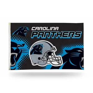 Carolina Panthers Premium 3x5 Feet Flag Banner, Helmet Design, Metal... - Picture 1 of 1