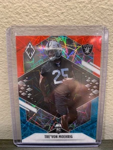 2021 Panini Phoenix Tre'Von Moehrig Rookie Fire & Ice Lazer /50 #163 /50 Raiders - Picture 1 of 2