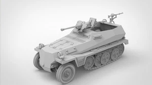 3D Printed Model 1/72 German Sd.Kfz.250/11 semi-track armored vehicle Unpainted- - Picture 1 of 5