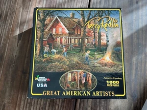 White Mountain Puzz 20” by 27” 1000 pieces jigsaw puzzle “Autumn Evening “ - Picture 1 of 3