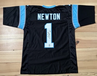 Cam Newton Autographed Signed Nike On Field Black Jersey Carolina Panthers XL - Image 1 of 4