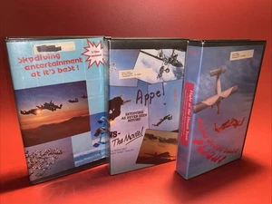 Vtg Lot of 3 (VHS, 1990’s) Skydiving Jumping Entertainment Documentary - Picture 1 of 5