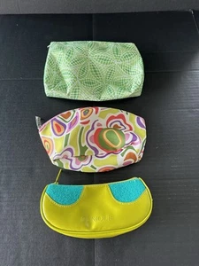 3 CLINIQUE Zipper Multicolor Toiletry and Make Up Bags - Picture 1 of 13