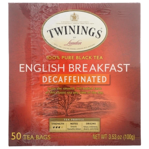 Чай Englsh Brkfst без кофеина 50 пакетиков (чехол из 6) от Twinings Tea - Изображение 1 из 1