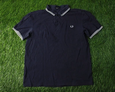 FRED PERRY ORIGINAL HOMBRE CASUAL CLÁSICO MANGA CORTA POLO JERSEY TALLA L Foto 1 de 4
