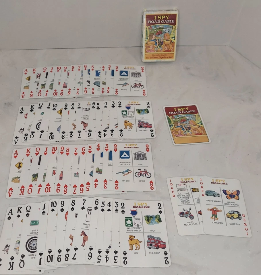 I Spy Road Game Travel Playing Cards 112 Different Objects To Spot - Image 1 of 4