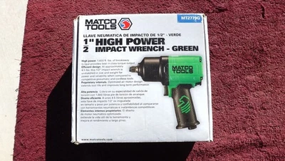 LLAVE DE IMPACTO MATCO *TOTALMENTE NUEVA* 1/2" DRIVE MT2779G "VERDE" ¡EN CAJA DE FÁBRICA! Foto 1 de 4