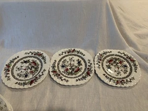 J & G MEAKIN English Staffordshire Classic White Kashmir 6.5”Plates, Set Of 3 - Picture 1 of 2