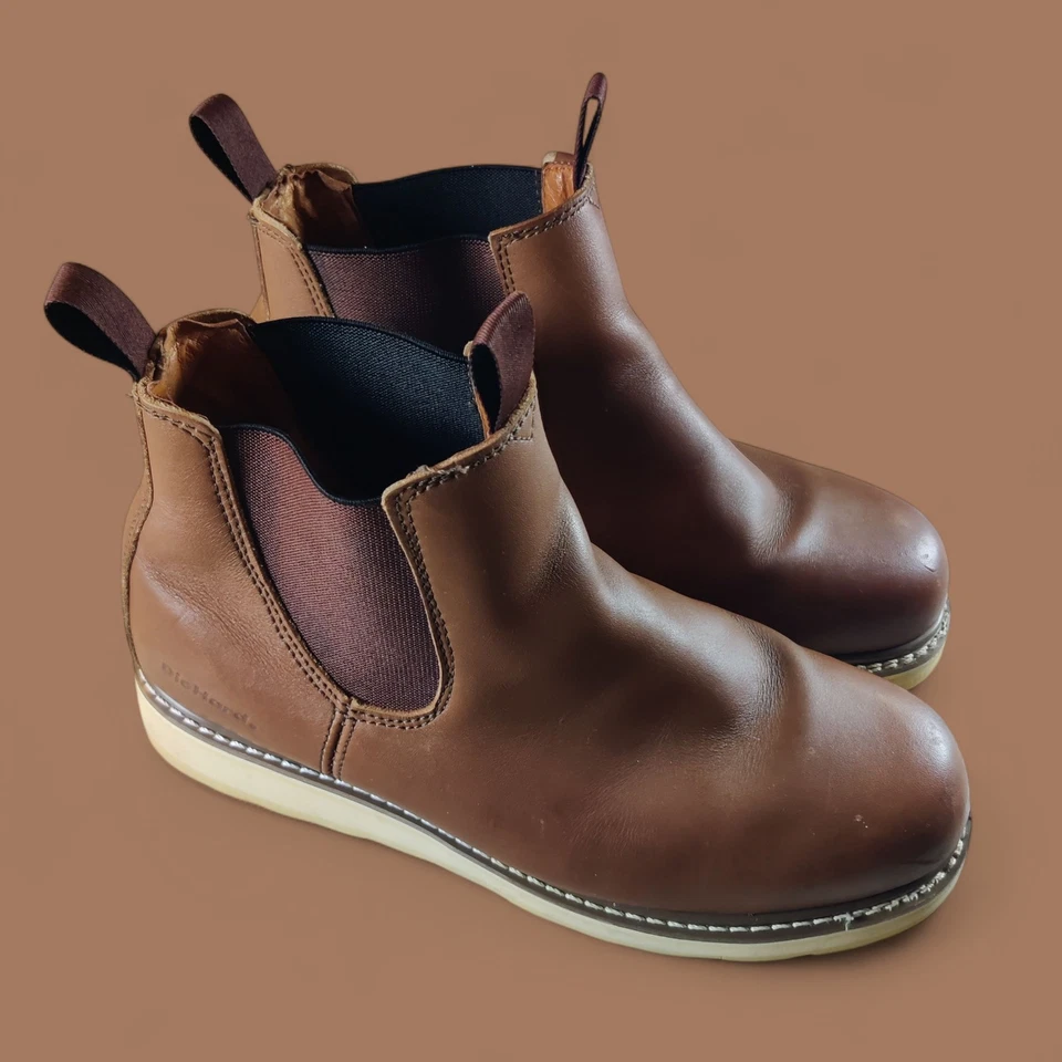 Botas de Trabajo Sears Diehard Para Hombres 12 D Romeo SureTrack Cuero Chelsea *Leer Desc. Foto 1 de 4