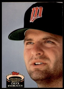 Club de béisbol 1992 Chuck Knoblauch Minnesota Twins #830 - Imagen 1 de 2