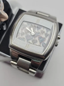 Fossil BG-1028 110510 WR 30M, Flashing Hearts Design neue Batterien funktionieren gut - Bild 1 von 10