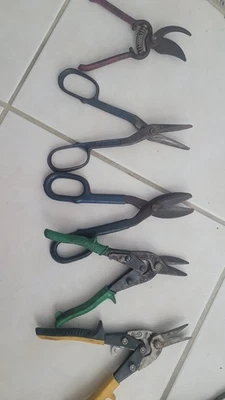 MIDWEST 5 Piece Aviation Snip set, tin snip vintage -  - Image 1 of 4