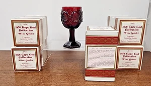 AVON CAPE COD 1876 RUBINROTWEINKELCH 6ER SET - NIE BENUTZT - Bild 1 von 5