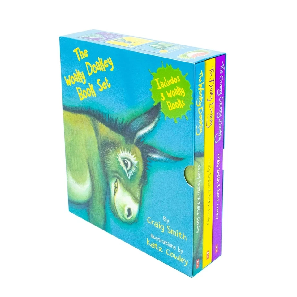 The Wonky Donkey 3 Books Collection Box Set By Craig Smith Grinny Granny Donkey - Image 1 of 1