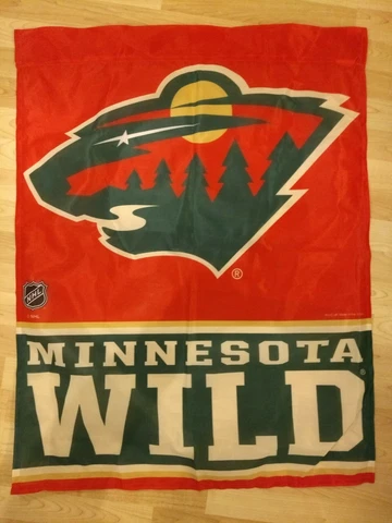 Minnesota Wild NHL Hockey Flag NHL Flag 27.5 x 36, Pond Hockey DVD & TShirt XL Cover
