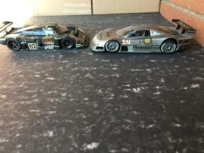 2 MODELLINI SCALA 1/24 INDIANAPOLIS SAUBER MERCEDES CLK WARSTEINER D2 AEG OLYMP - Immagine 1 di 3
