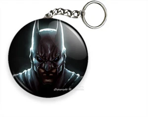ANGRY BATMAN DARK KNIGHT GOTHAM CITY SUPER HERO KEYCHAIN KEY RING GIFT IDEA IDEA - Picture 1 of 1