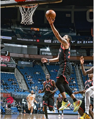 Fred VanVleet Toronto Raptors Unsigned Career Night Layup vs Magic Photograph Cover