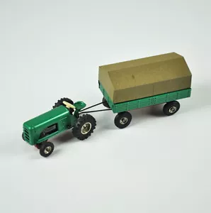 CKO Kellermann 389 Traktor mit Anhänger mit Plane - Blechspielzeug - Trecker - Bild 1 von 12