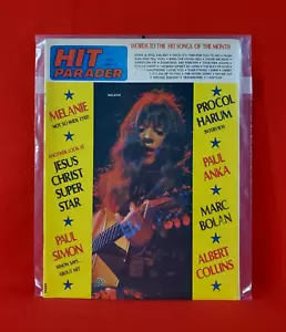 Hit Parader 95 June 1972 Magazine Melanie, Marc Bolan, Procol Harum, Paul Simon - Picture 1 of 15