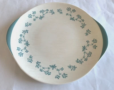 Royal Doulton April Showers Round Serving Plate with Handles Vintage Excellent - Image 1 of 4