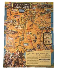 Vtg New Mexico The Land Of Enchantment Color Print Ad Life Magazine April 1940 - Picture 1 of 5