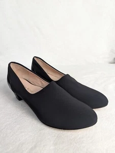 Taryn Rose Women's Fiona Stretch Fabric Leather Heels Size 8M Black Career Heel - Picture 1 of 10