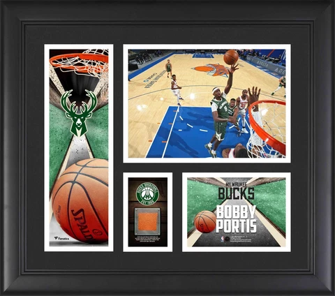 Bobby Portis Milwaukee Bucks Framed 15'' x 17'' Player Collage with Cover