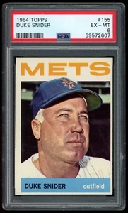 1964 Topps - #155 Duke Snider PSA 6 - Picture 1 of 2